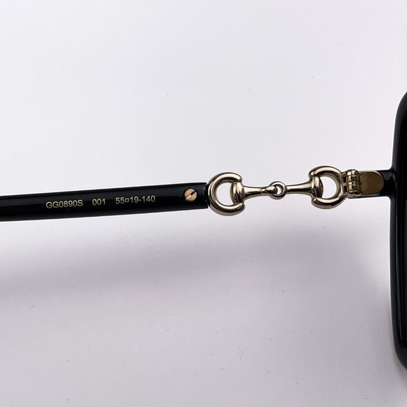 Gucci  GG0890S 001 Sunglasses Black Gray Square Women - Picture 7 of 11